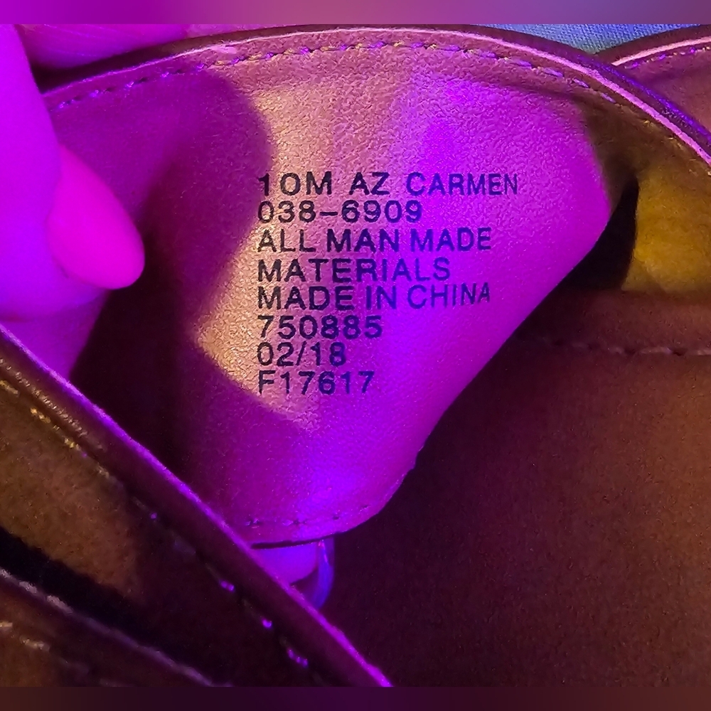 Arizona Jean Co Brown Wedge Thong Sandals Slip-On Comfort Summer Shoes - Sz 10 - Picture 7 of 7